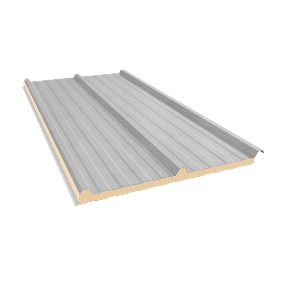 Telha Trapezoidal Confort Térmica SEM FORRO Cor de Galvalume Natural